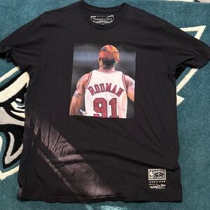 Mitchell & Ness Black Dennis Rodman Tee